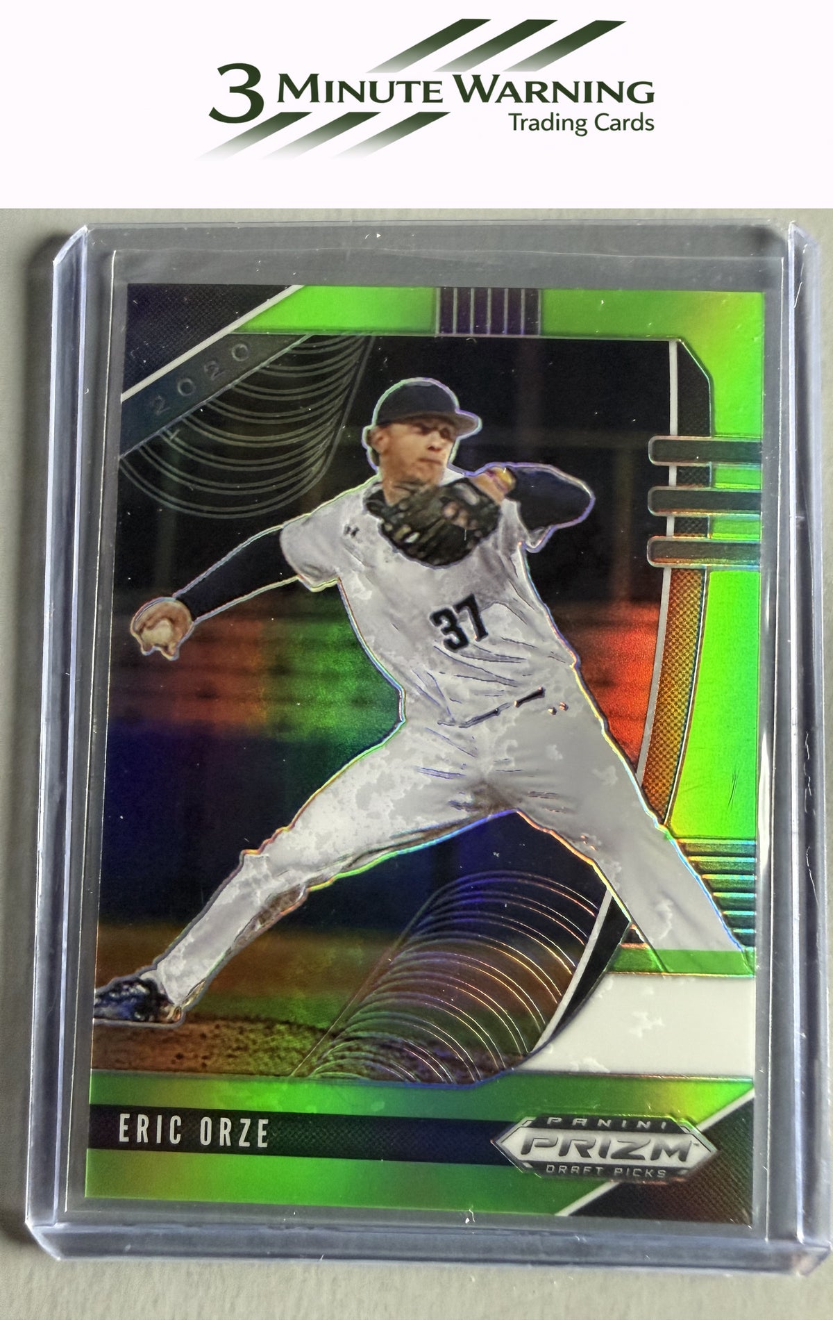 2020 Panini Prizm Draft Picks #PDP150 Eric Orze Lime Green Prizm #/75
