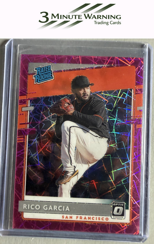 2020 Donruss Optic #89 Rico Garcia Pink Velocity #/199