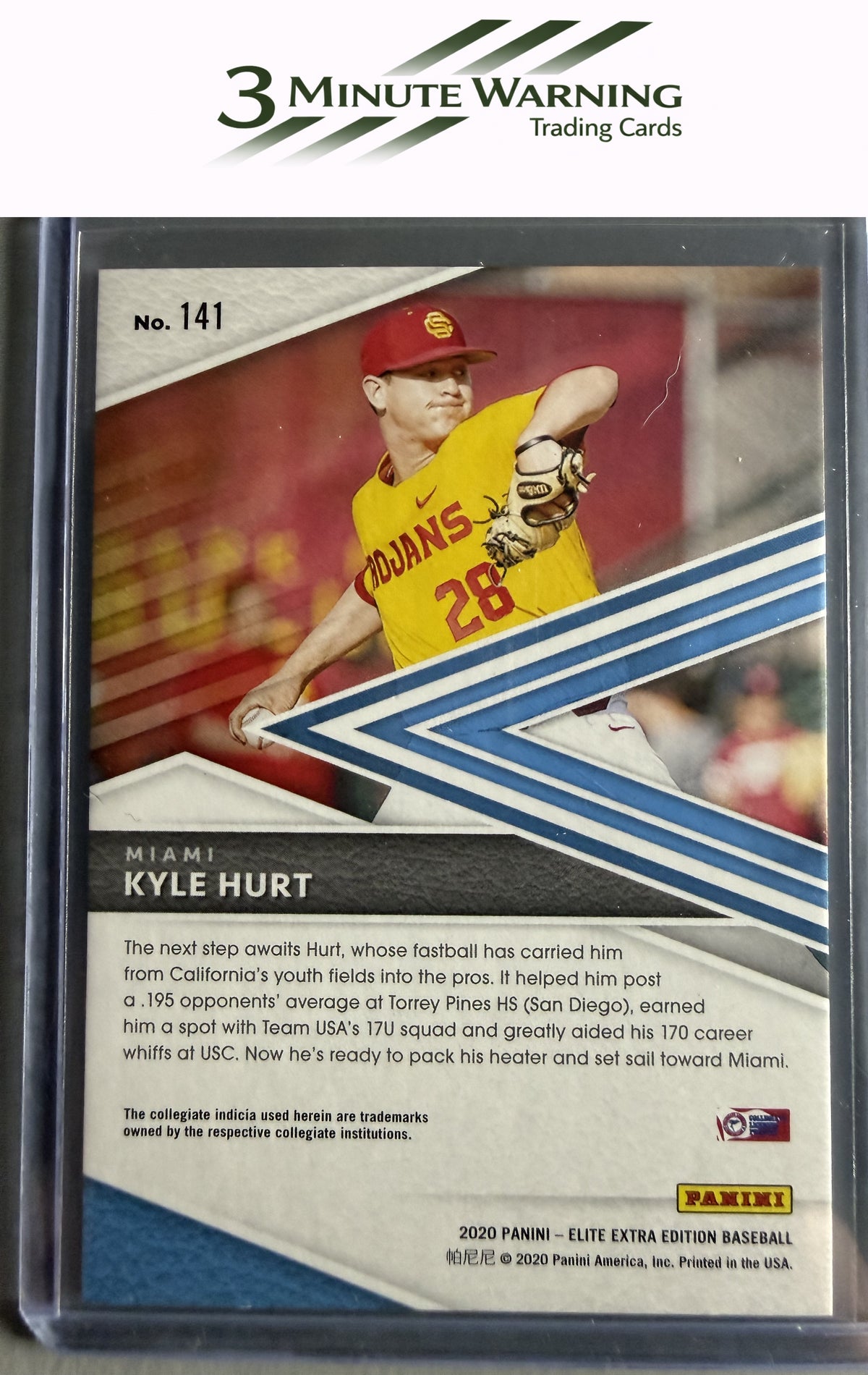 2020 Panini Elite Extra Edition #141 Kyle Hurt Aspirations Green #/499