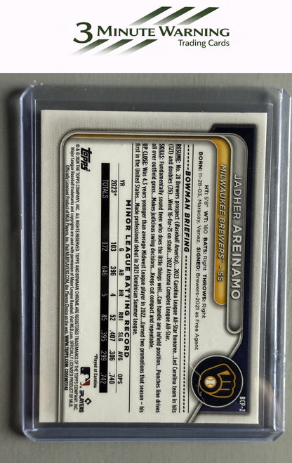 2024 Bowman #BCP-2 Jadher Areinamo Chrome Prospects