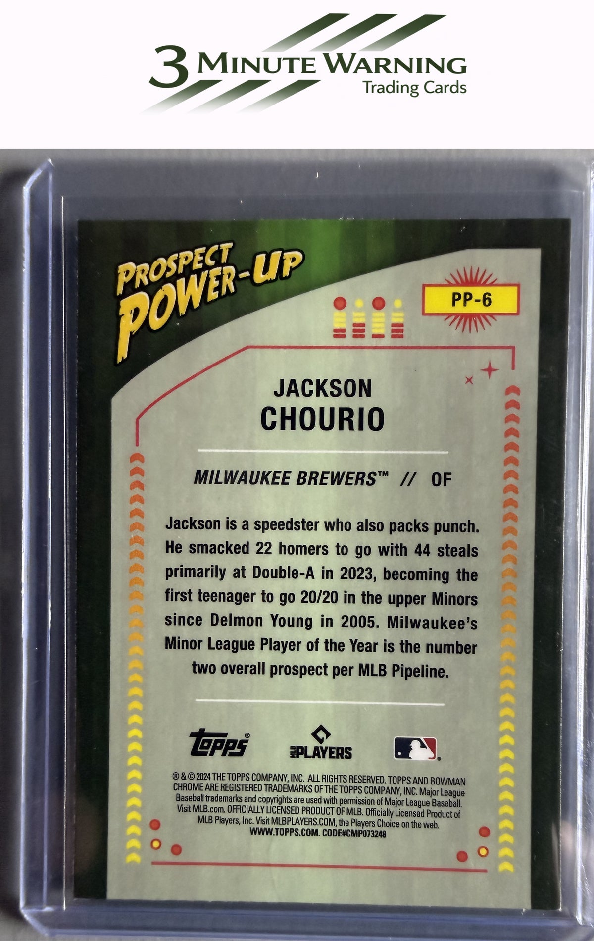 2024 Bowman #PP-6 Jackson Chourio Prospect Power-Up