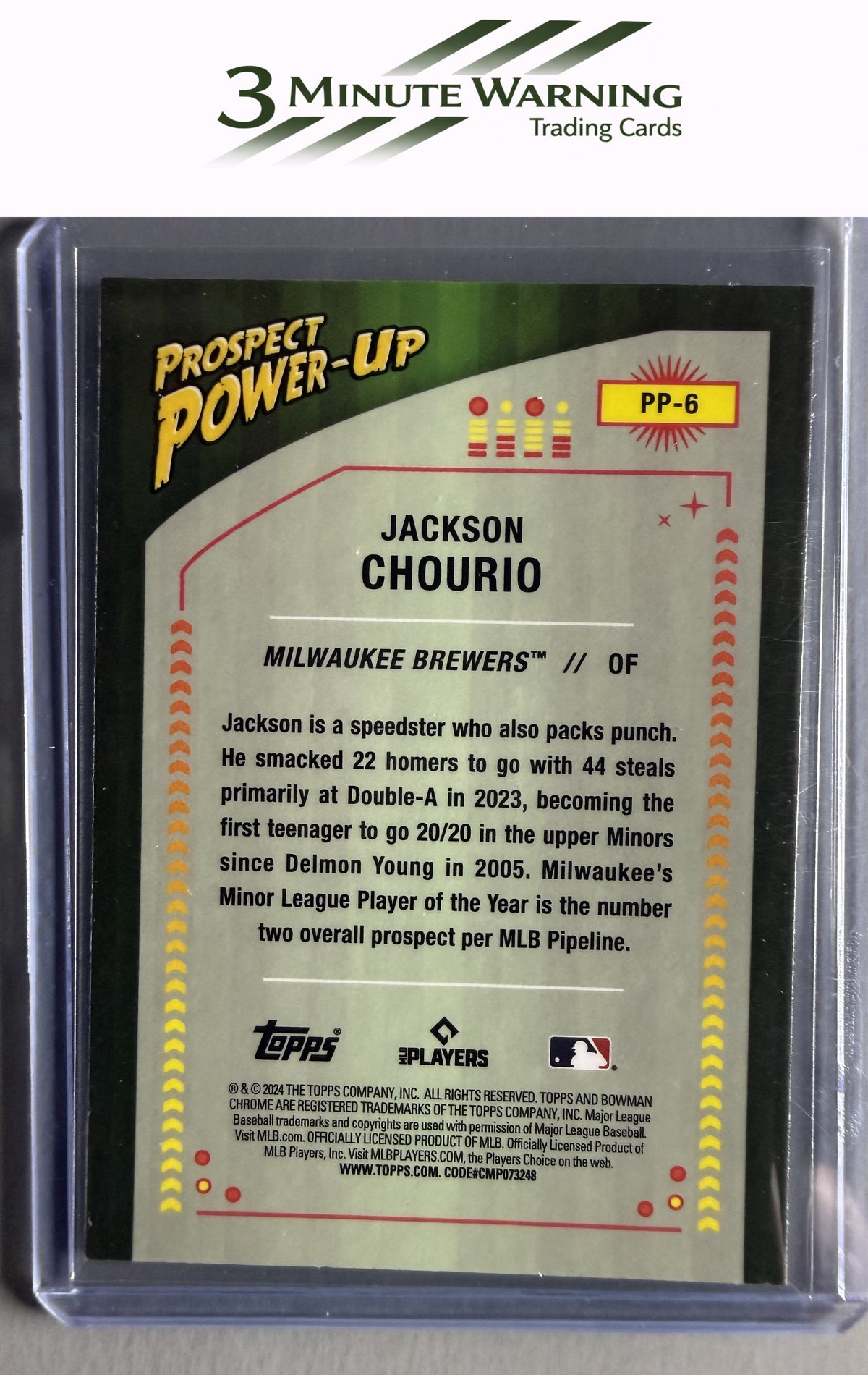 2024 Bowman #PP-6 Jackson Chourio Prospect Power-Up