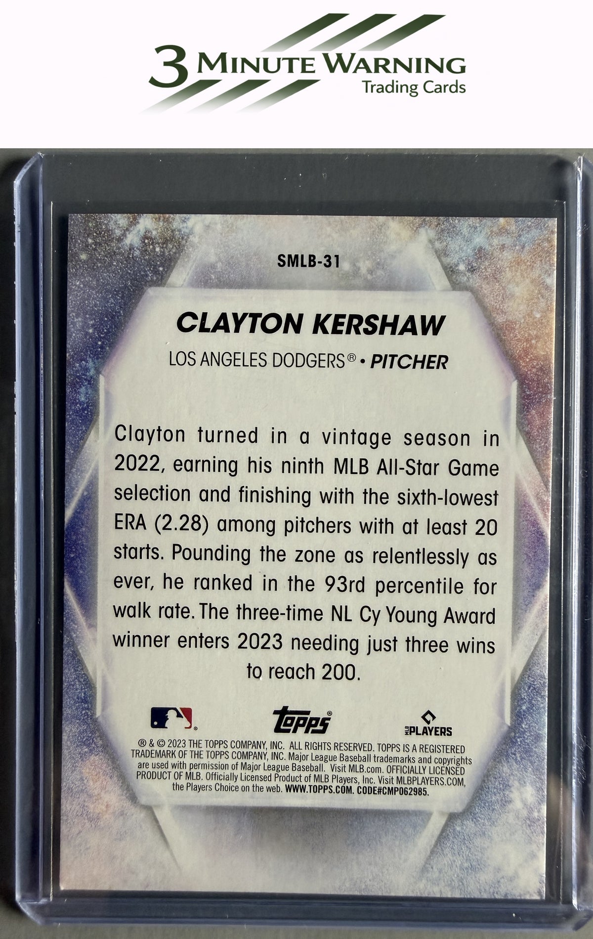 2023 Topps #SMLB-31 Clayton Kershaw Stars of MLB