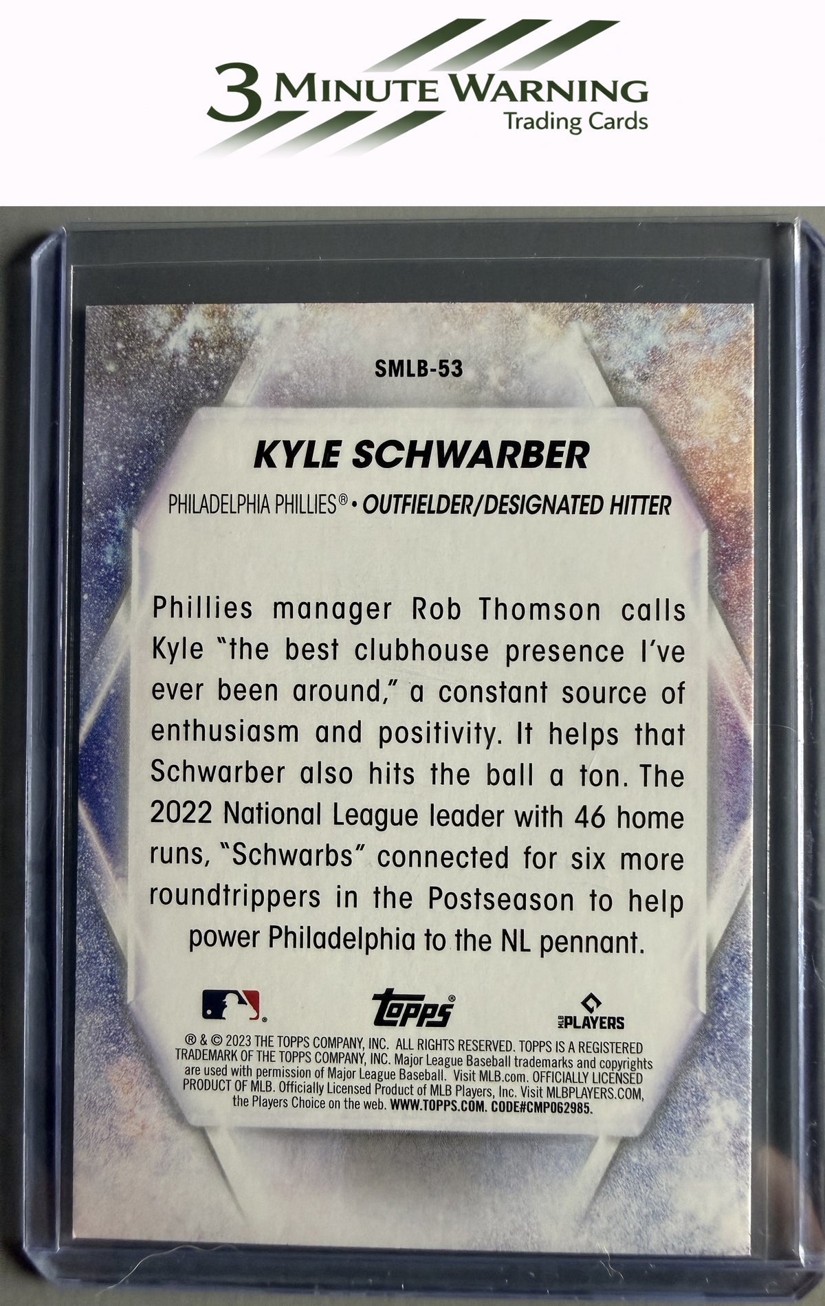 2023 Topps #SMLB-53 Kyle Schwarber Stars of MLB