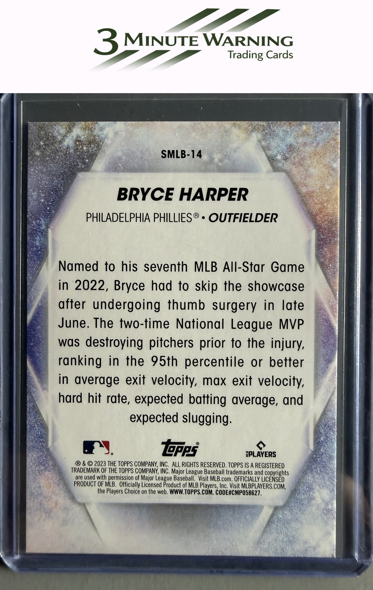 2023 Topps #SMLB-14 Bryce Harper Stars of MLB