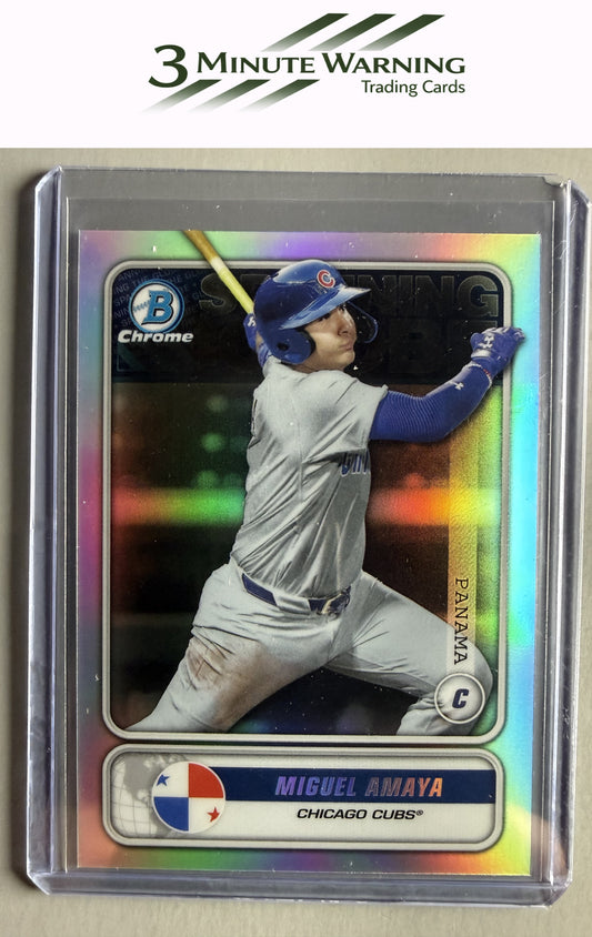 2020 Bowman #STG-MA Miguel Amaya Chrome Spanning the Globe