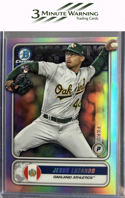 2020 Bowman #STG-JL Jesus Luzardo Chrome Spanning the Globe