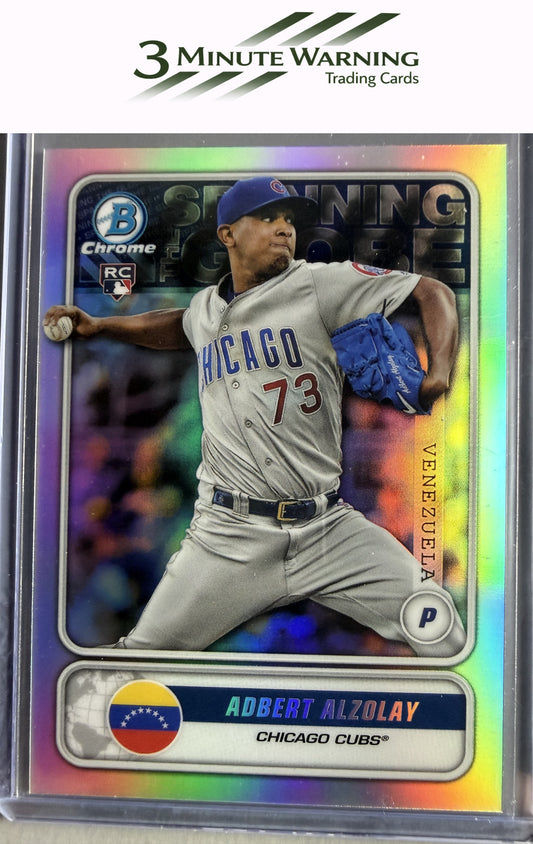 2020 Bowman #STG-AA Adbert Alzolay Chrome Spanning the Globe