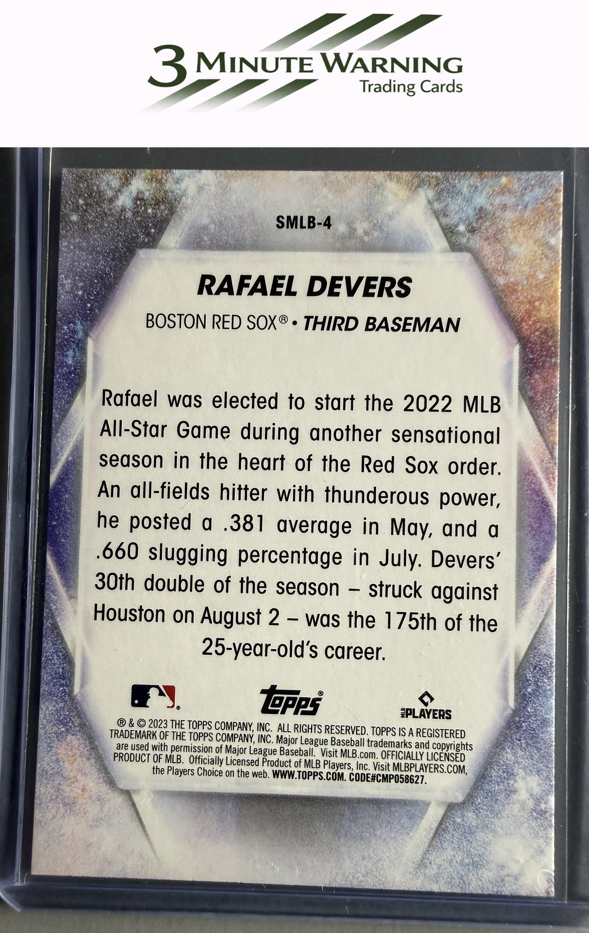2023 Topps #SMLB-4 Rafael Devers Stars of MLB