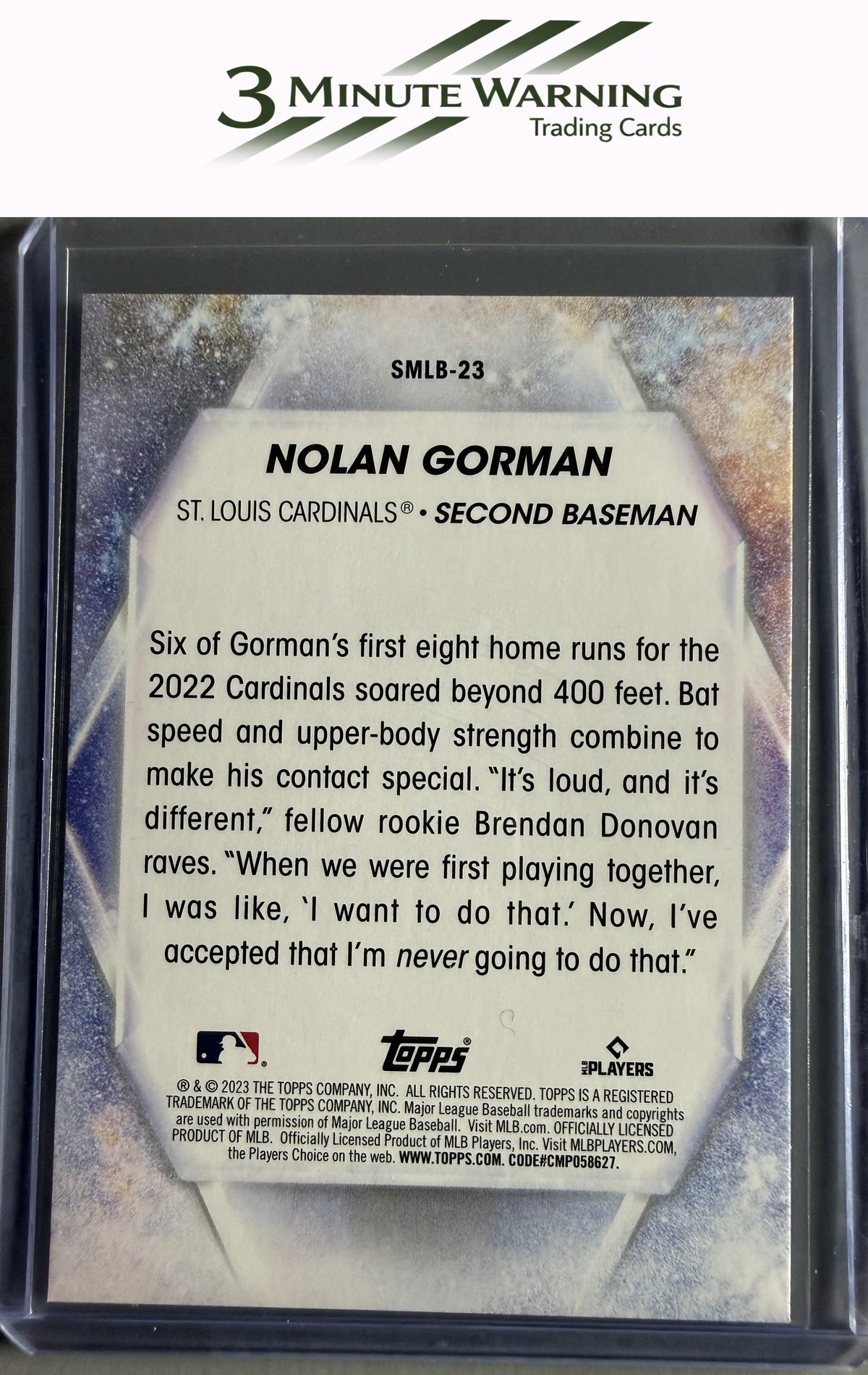 2023 Topps #SMLB-23 Nolan Gorman Stars of MLB