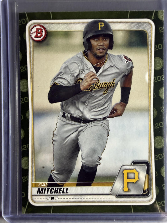 2020 Bowman #BP-43 Cal Mitchell Prospects Camo