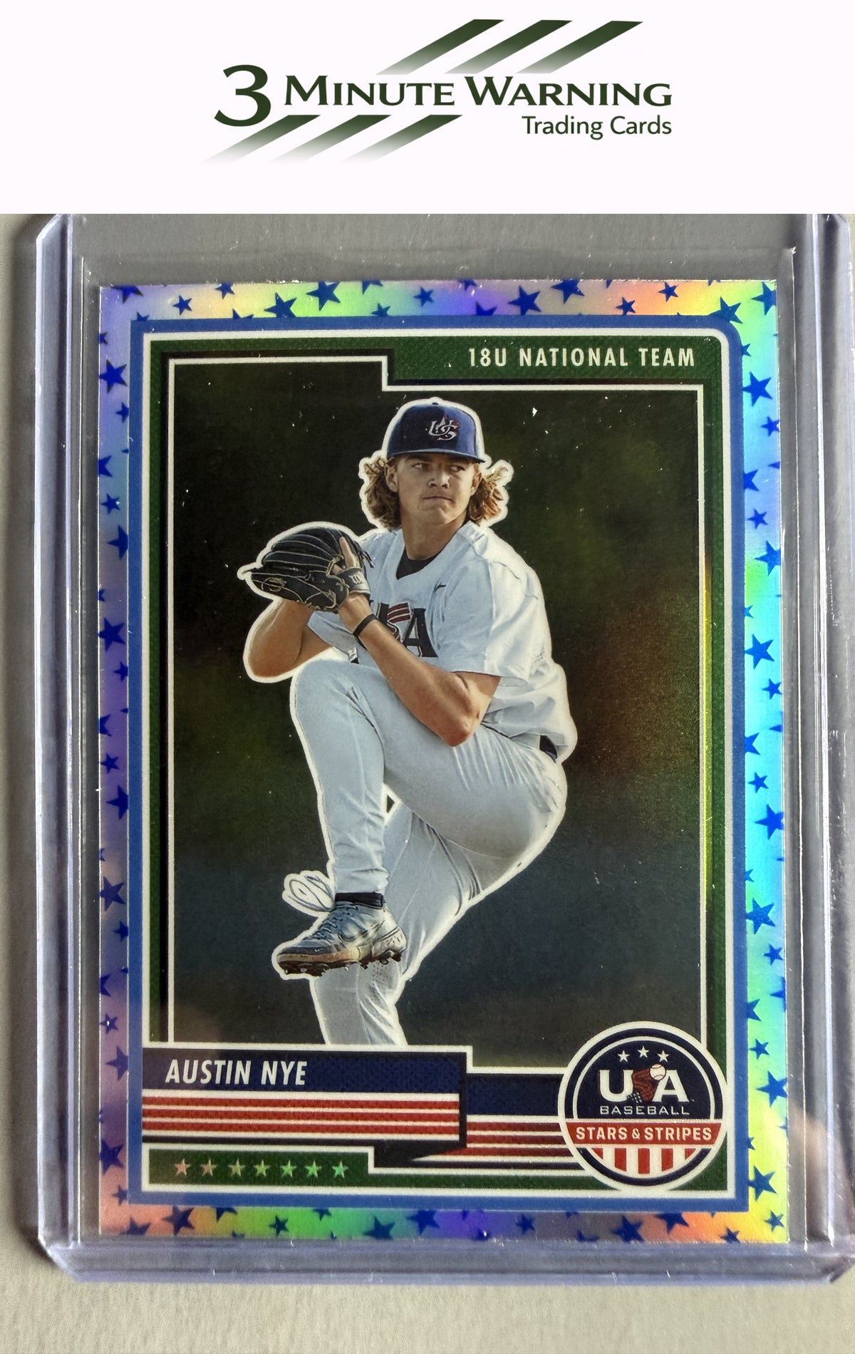 2023 Panini Stars & Stripes USA Baseball #13 Austin Nye Stars