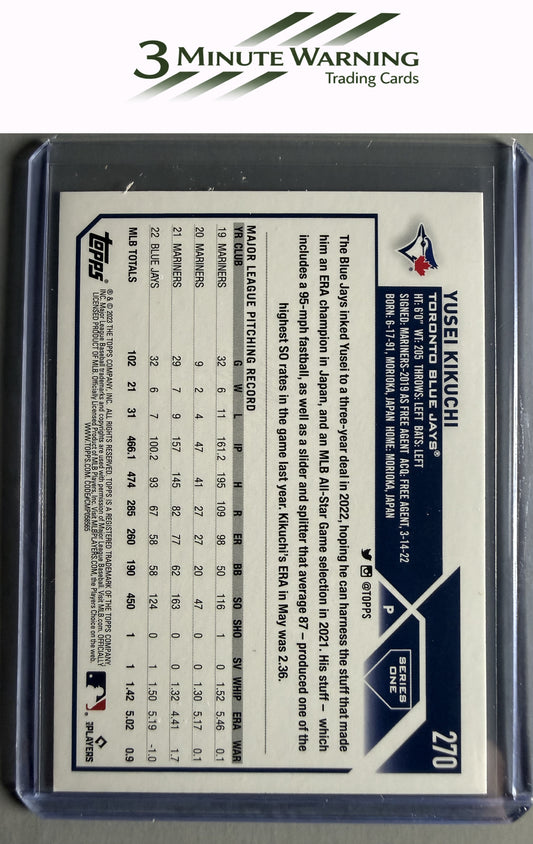 2023 Topps #270 Yusei Kikuchi Royal Blue