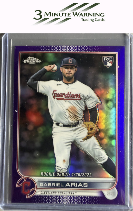 2022 Topps Chrome Update #USC14 Gabriel Arias Purple Refractor
