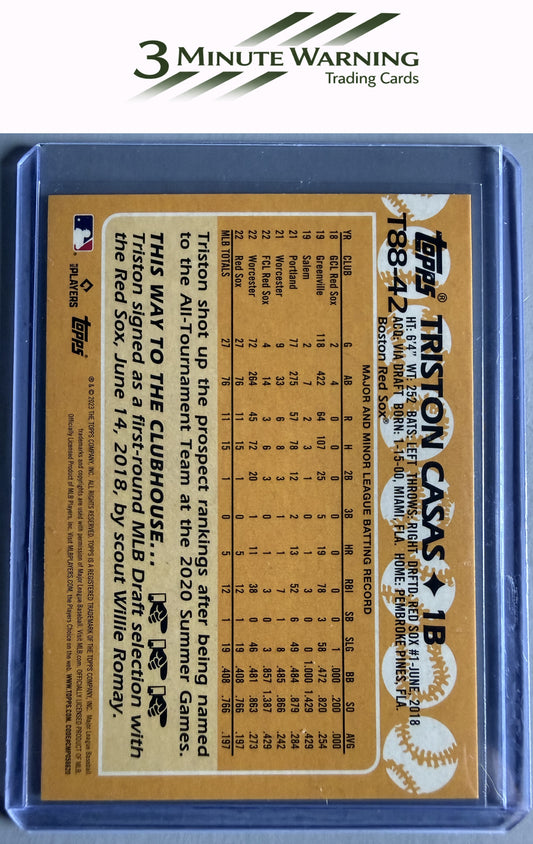 2023 Topps #T88-42 Triston Casas 1988 Topps Baseball