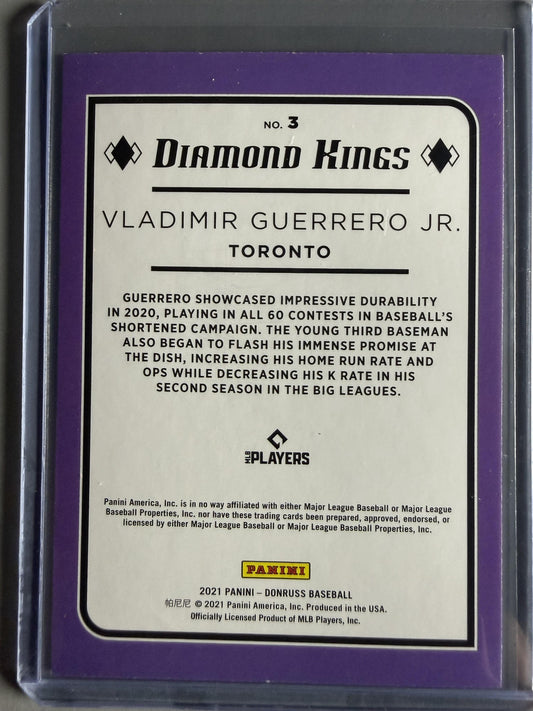 2021 Donruss #3 Vladimir Guerrero Jr.