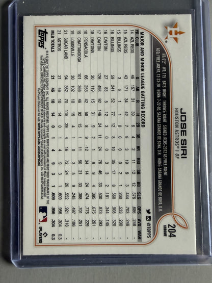 2022 Topps Chrome #204 Jose Siri
