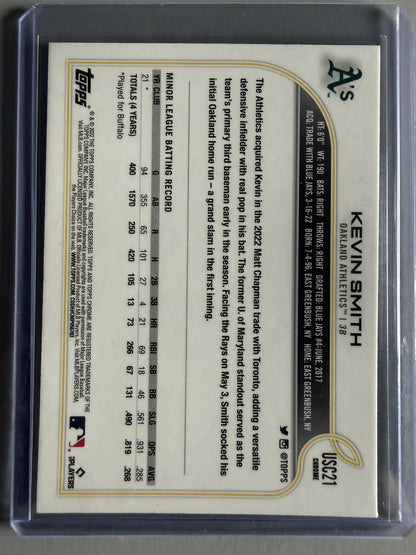 2022 Topps Chrome Update #USC21 Kevin Smith