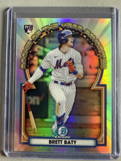 2023 Bowman #ROYF-3 Brett Baty Rookie of the Year Favorites