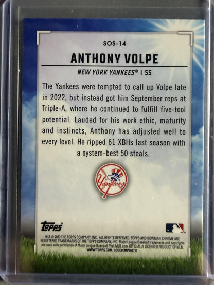 2023 Bowman #SOS-14 Anthony Volpe Sights on September
