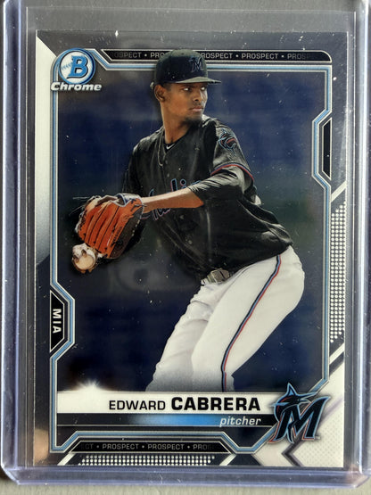 2021 Bowman #BCP-141 Edward Cabrera Chrome Prospects
