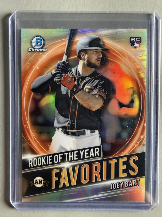 2021 Bowman #RRY-JB Joey Bart Chrome Rookie of the Year Favorites