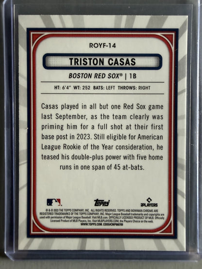 2023 Bowman #ROYF-14 Triston Casas Rookie of the Year Favorites