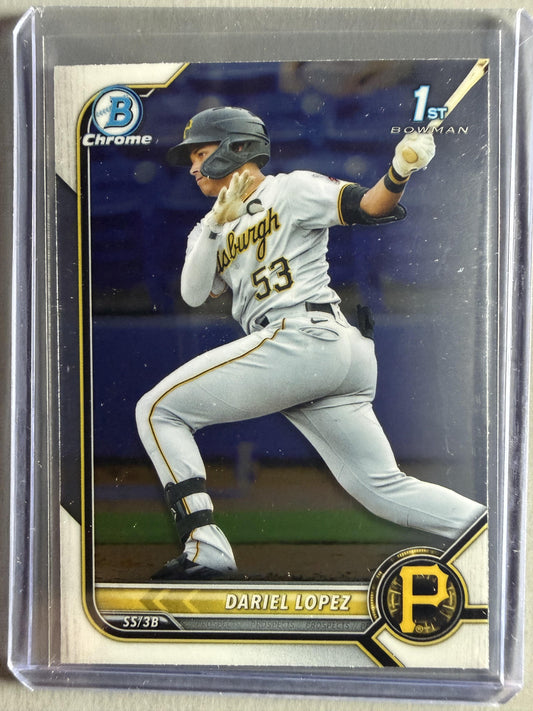 2022 Bowman #BCP-56 Dariel Lopez Chrome Prospects