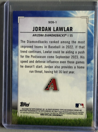 2023 Bowman #SOS-1 Jordan Lawlar Sights on September