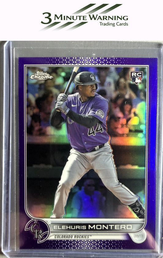 2022 Topps Chrome Update #USC24 Elehuris Montero Purple Refractor