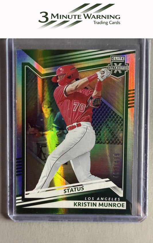 2022 Panini Elite Extra Edition #166 Kristin Munroe Status Green #/499