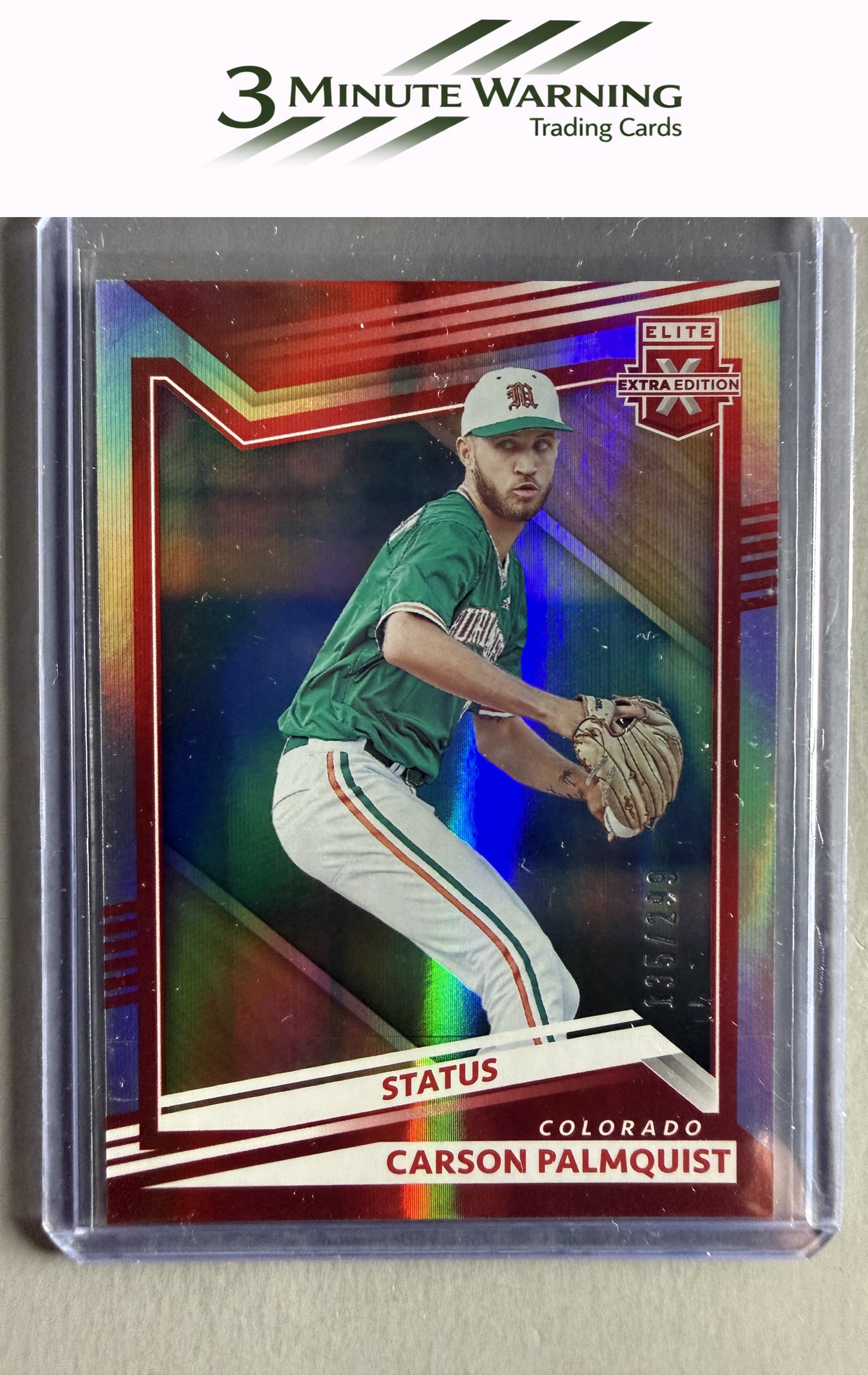 2022 Panini Elite Extra Edition #88 Carson Palmquist Status Red #/299