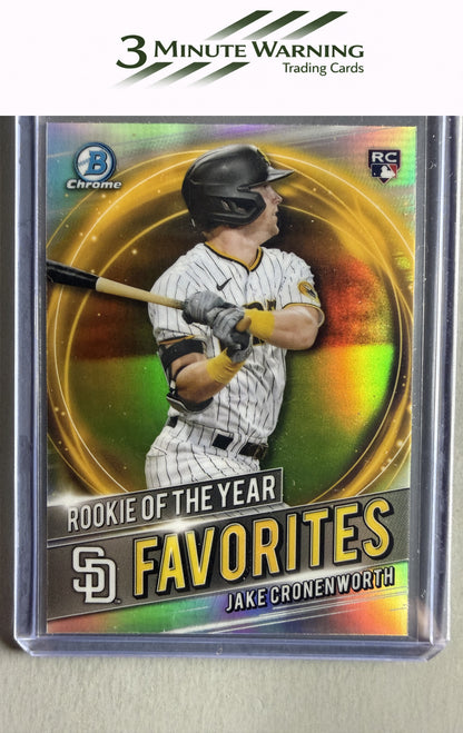2021 Bowman #RRY-JC Jake Cronenworth Chrome Rookie of the Year Favorites