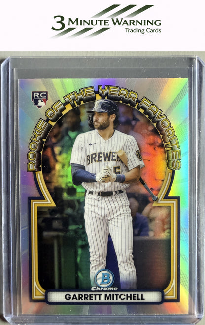 2023 Bowman #ROYF-7 Garrett Mitchell Rookie of the Year Favorites