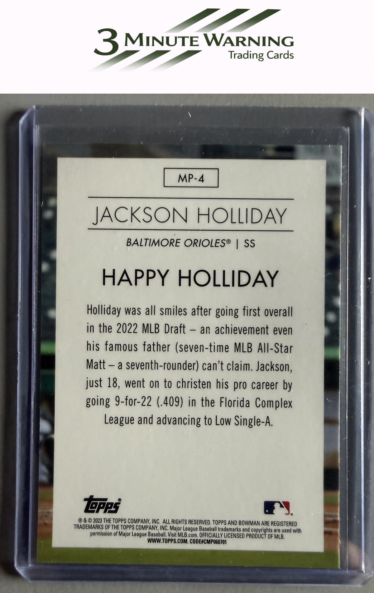 2023 Bowman #MP-4 Jackson Holliday Modern Prospects