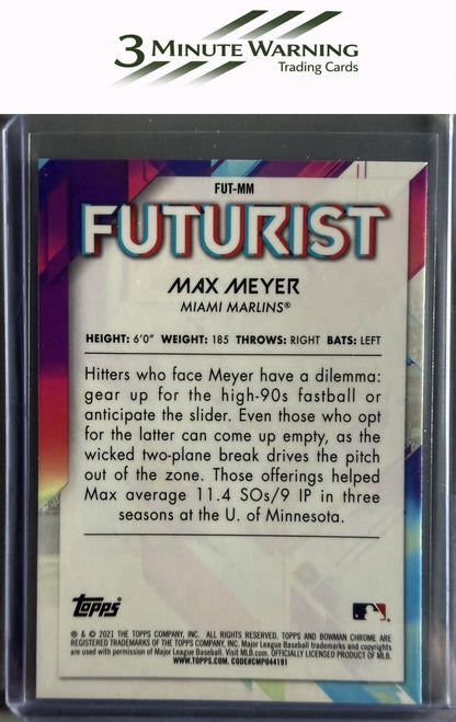 2021 Bowman #FUT-MM Max Meyer Chrome Futurist