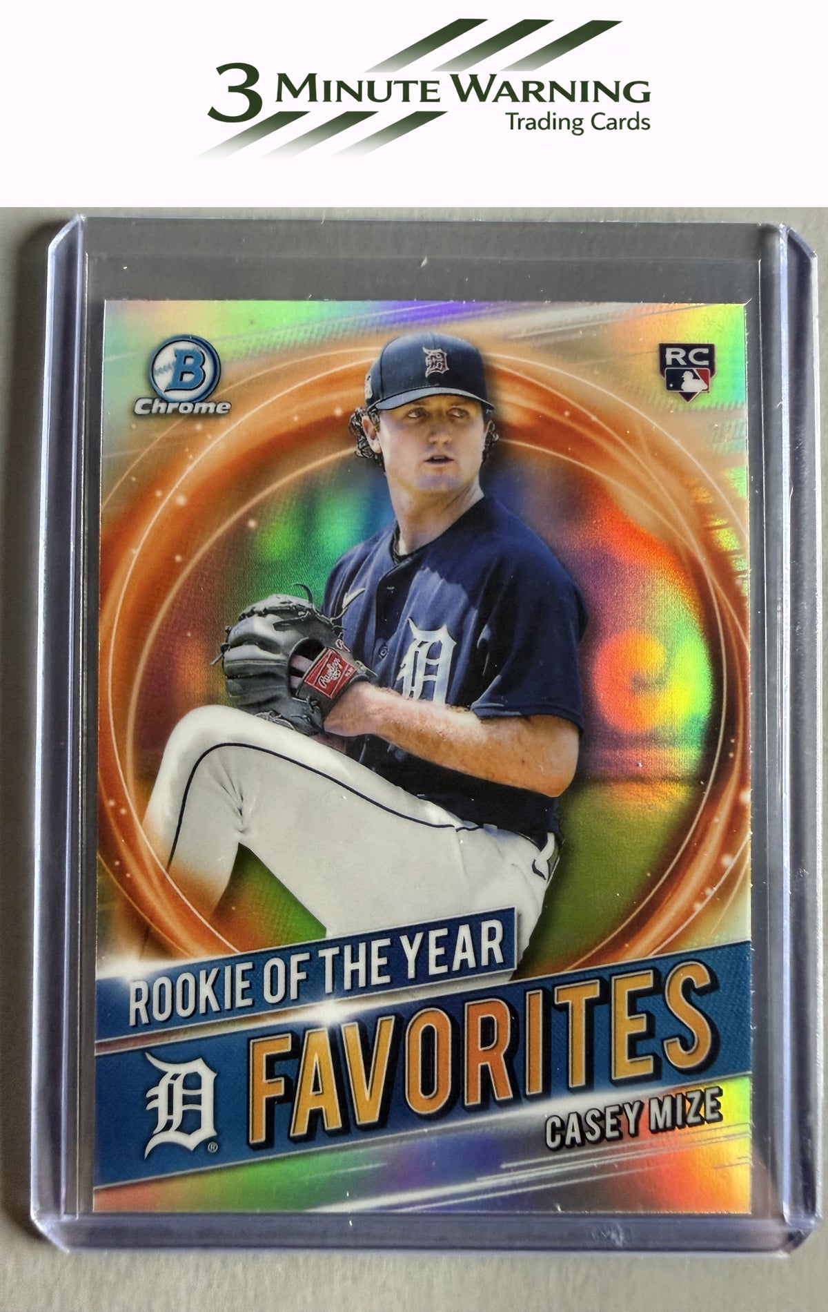2021 Bowman #RRY-CM Casey Mize Chrome Rookie of the Year Favorites