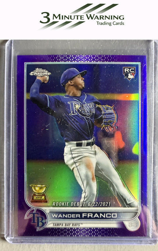 2022 Topps Chrome Update #USC200 Wander Franco Purple Refractor
