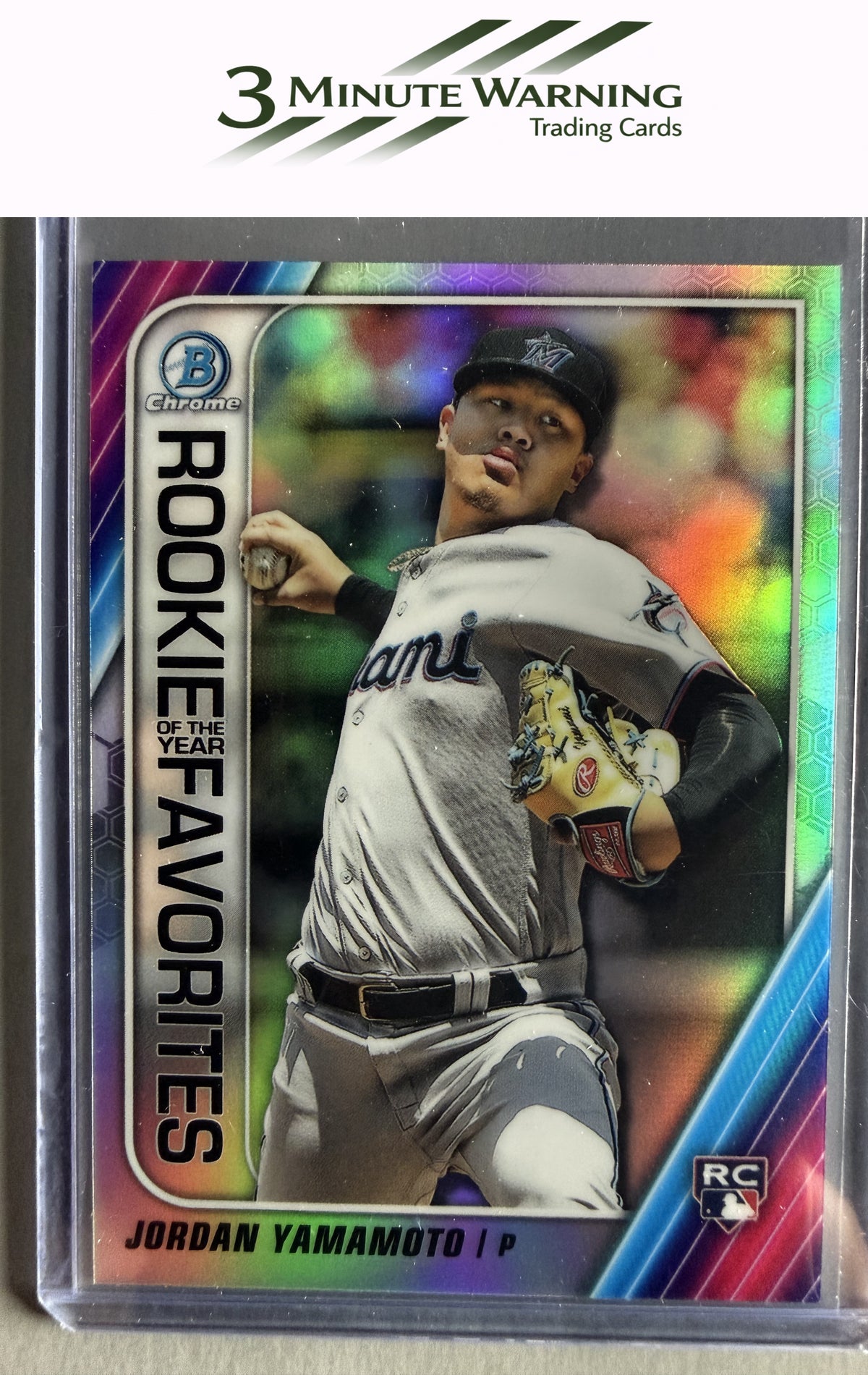 2020 Bowman #ROYF-JY Jordan Yamamoto Chrome Rookie of the Year Favorites