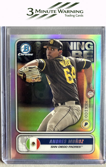 2020 Bowman #STG-AM Andres Muñoz Chrome Spanning the Globe