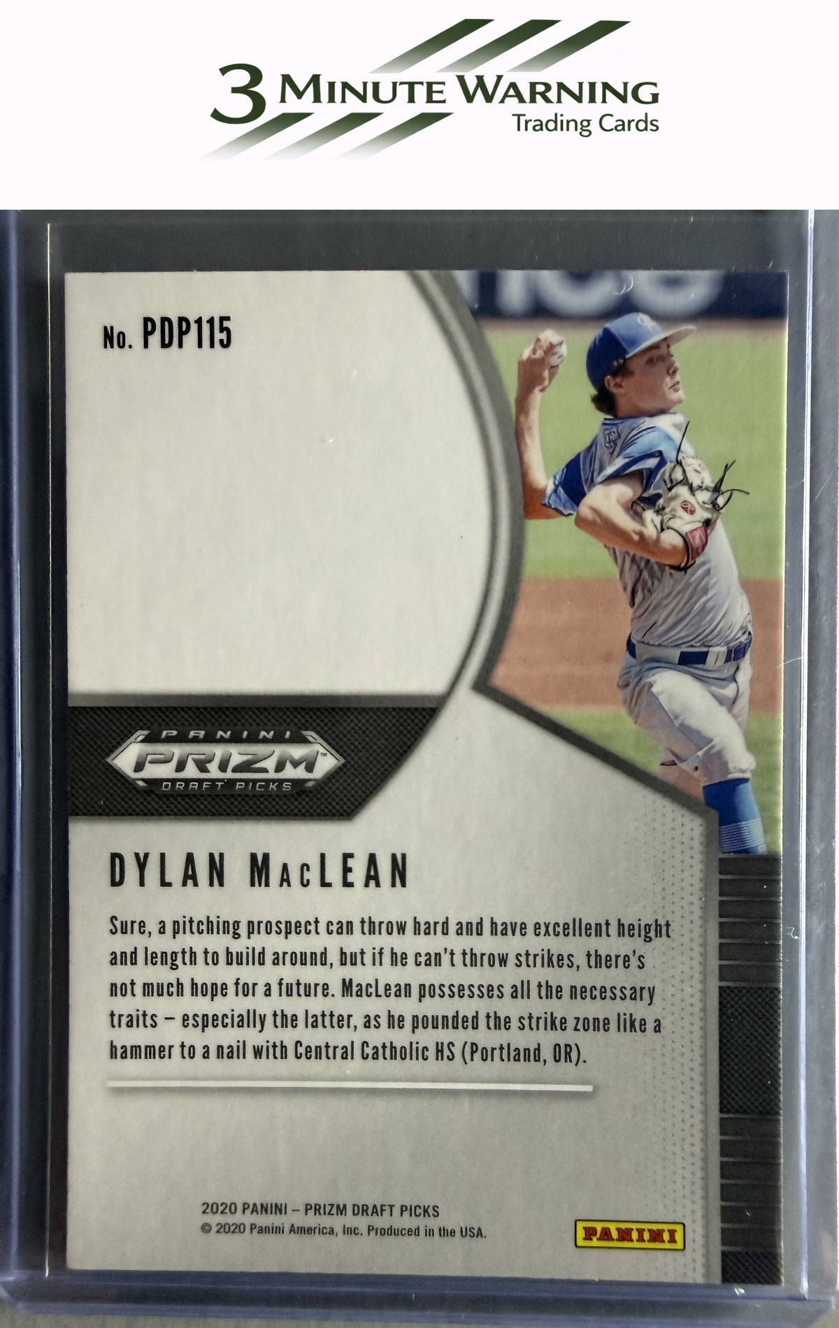 2020 Panini Prizm Draft Picks #PDP115 Dylan MacLean
