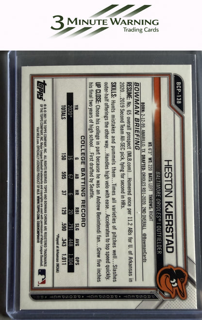 2021 Bowman #BCP-138 Heston Kjerstad Chrome Prospects