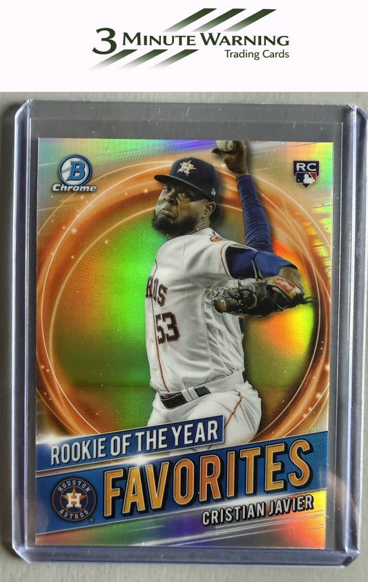 2021 Bowman #RRY-CJ Cristian Javier Chrome Rookie of the Year Favorites