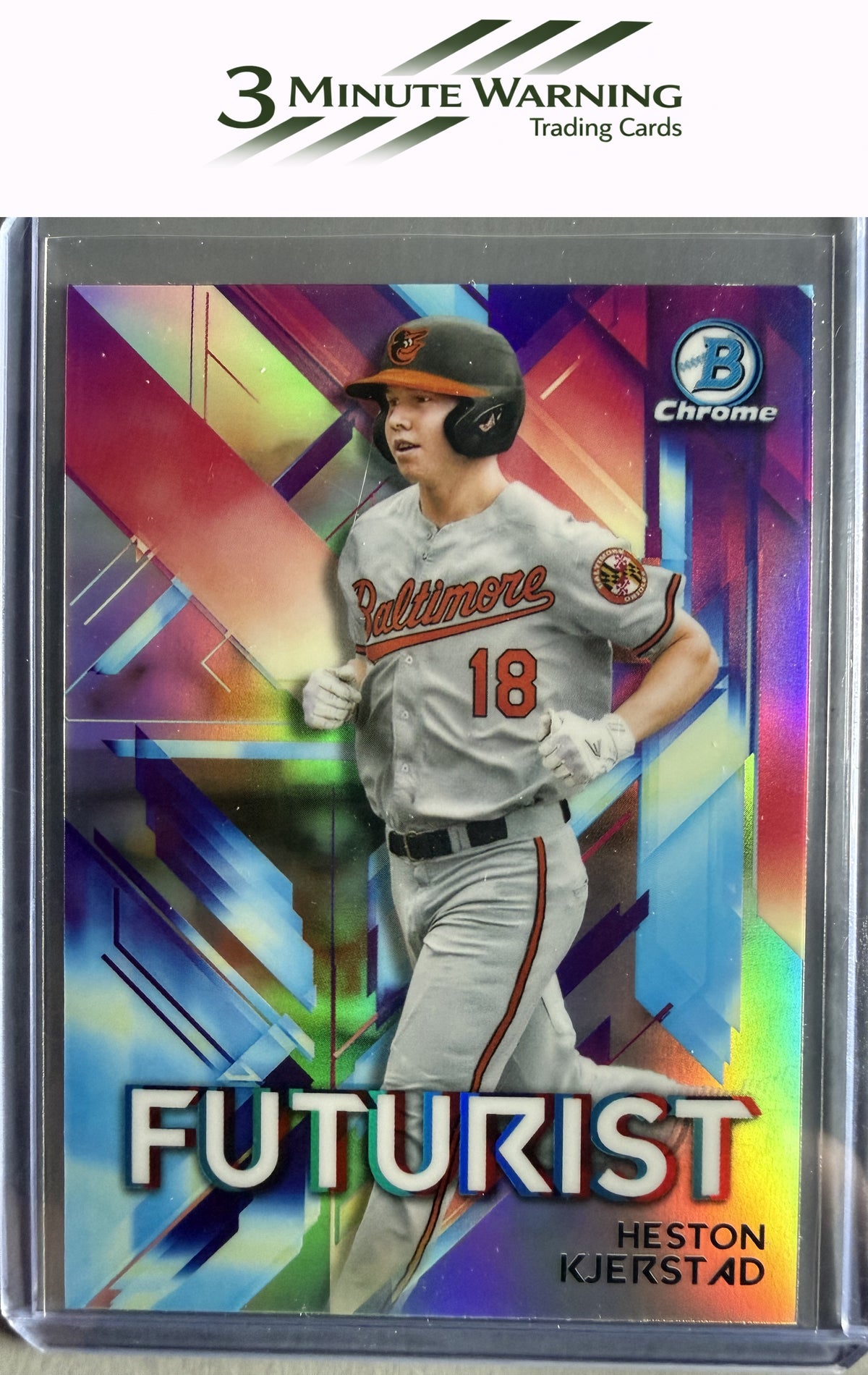 2021 Bowman #FUT-HK Heston Kjerstad Chrome Futurist