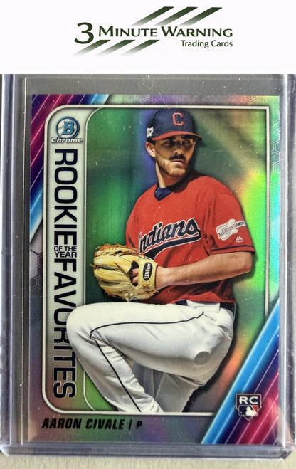 2020 Bowman #ROYF-AC Aaron Civale Chrome Rookie of the Year Favorites
