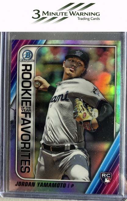 2020 Bowman #ROYF-JY Jordan Yamamoto Chrome Rookie of the Year Favorites