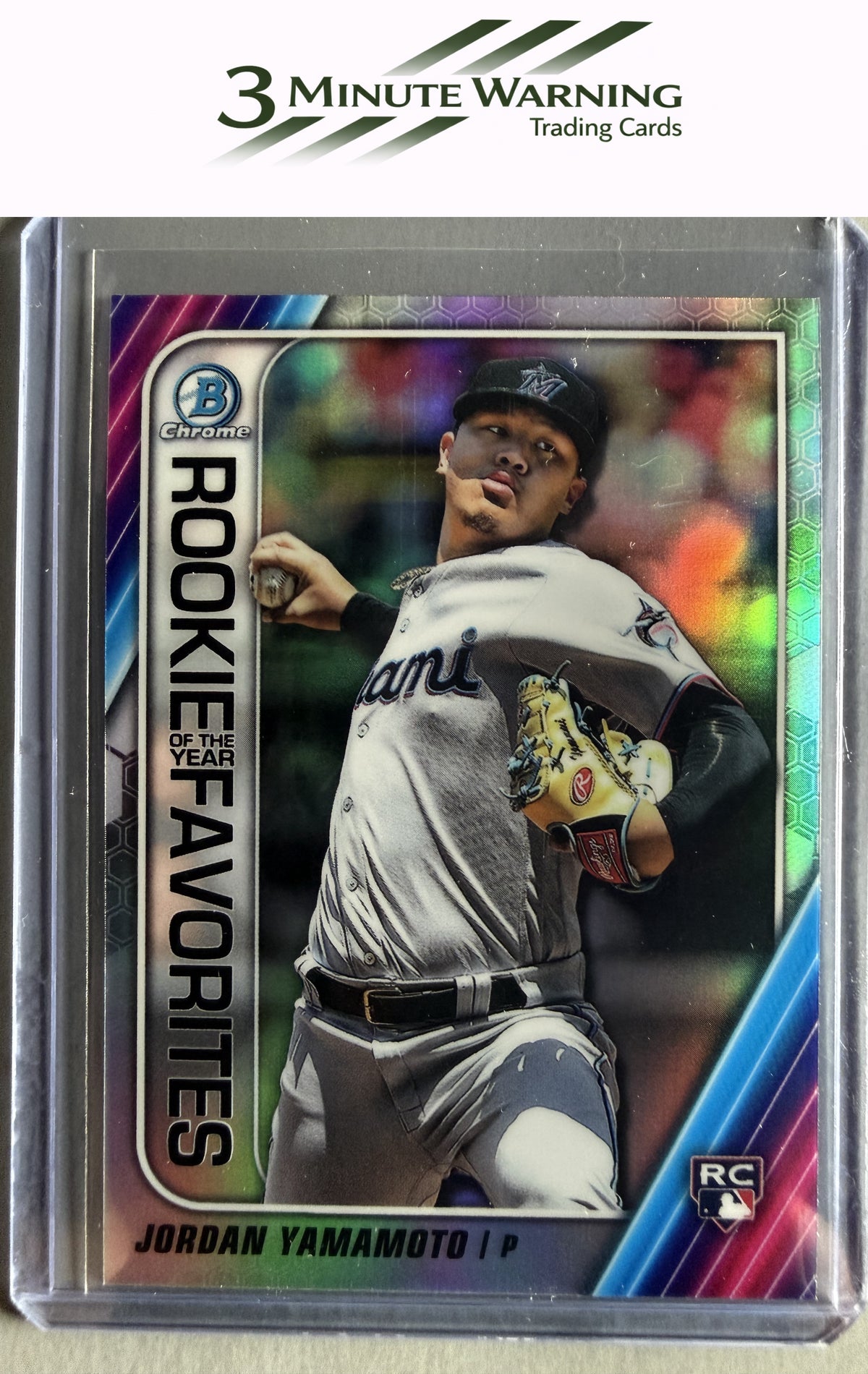 2020 Bowman #ROYF-JY Jordan Yamamoto Chrome Rookie of the Year Favorites