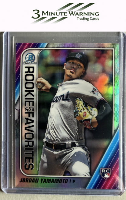 2020 Bowman #ROYF-JY Jordan Yamamoto Chrome Rookie of the Year Favorites