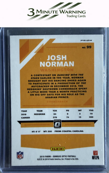 2019 Donruss Optic #99 Josh Norman Holo