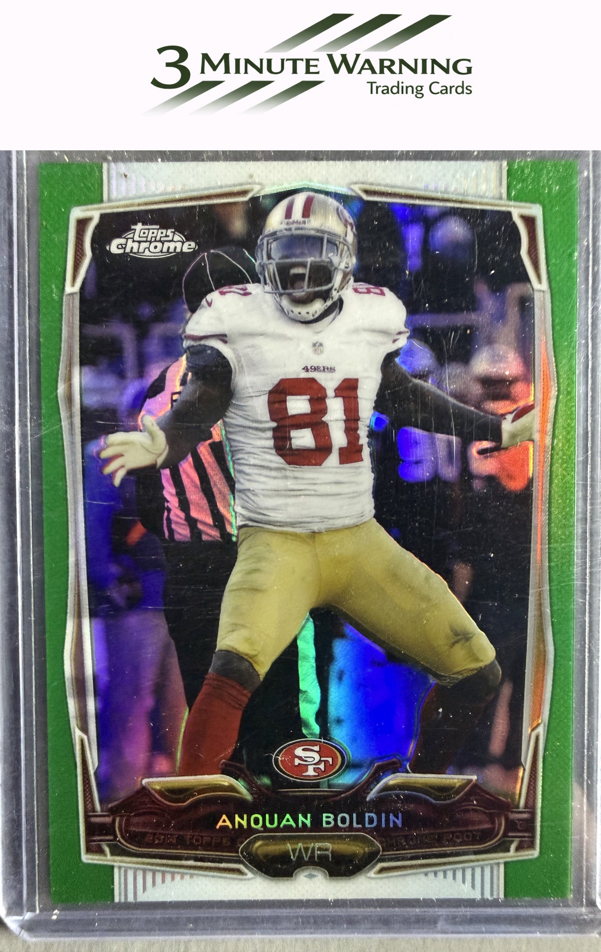 2014 Topps Chrome #92 Anquan Boldin Green Refractor